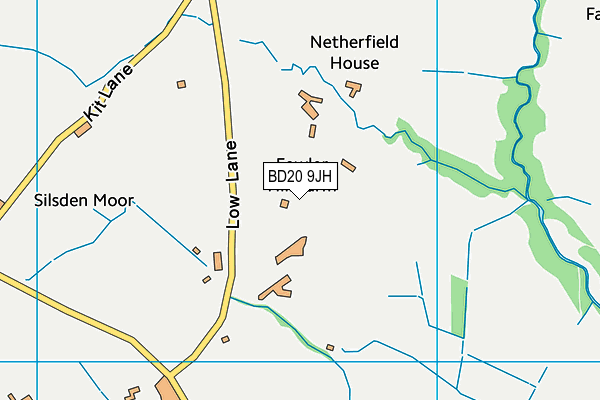 BD20 9JH map - OS VectorMap District (Ordnance Survey)