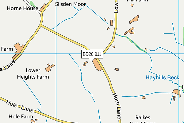 BD20 9JJ map - OS VectorMap District (Ordnance Survey)