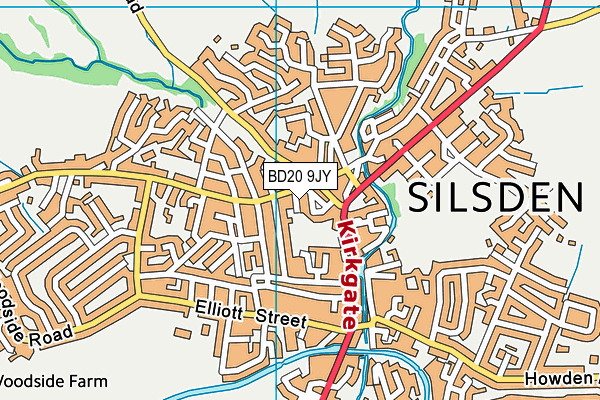 BD20 9JY map - OS VectorMap District (Ordnance Survey)