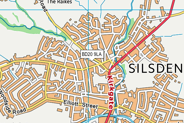 BD20 9LA map - OS VectorMap District (Ordnance Survey)