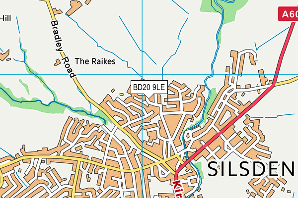 BD20 9LE map - OS VectorMap District (Ordnance Survey)