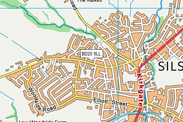 Map of LANGCLIFFE LIMITED at district scale