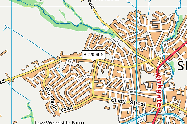 BD20 9LN map - OS VectorMap District (Ordnance Survey)