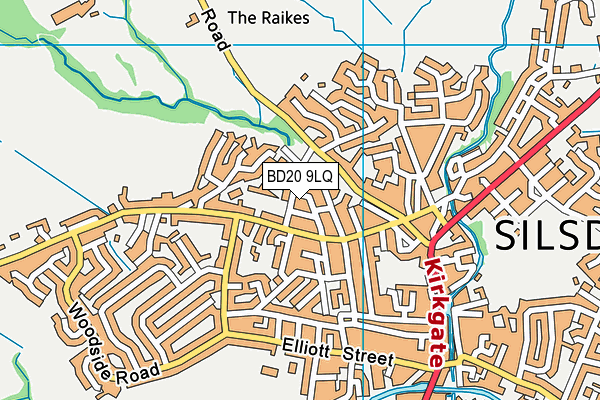 BD20 9LQ map - OS VectorMap District (Ordnance Survey)