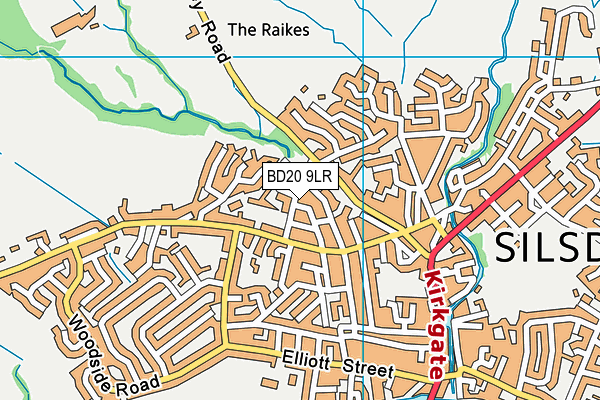 BD20 9LR map - OS VectorMap District (Ordnance Survey)