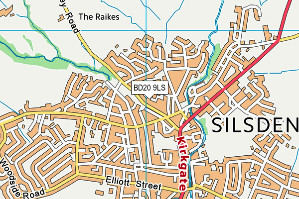 Map of SILSDEN STEETON COTTINGLEY & NAB WOOD LIMITED at district scale