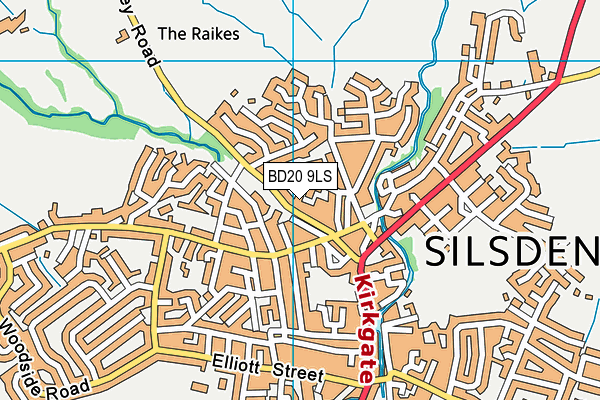 BD20 9LS map - OS VectorMap District (Ordnance Survey)