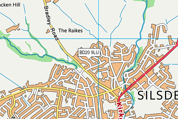 BD20 9LU map - OS VectorMap District (Ordnance Survey)