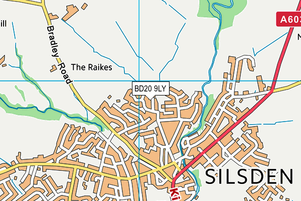 BD20 9LY map - OS VectorMap District (Ordnance Survey)