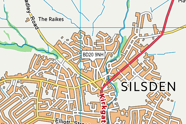 BD20 9NH map - OS VectorMap District (Ordnance Survey)