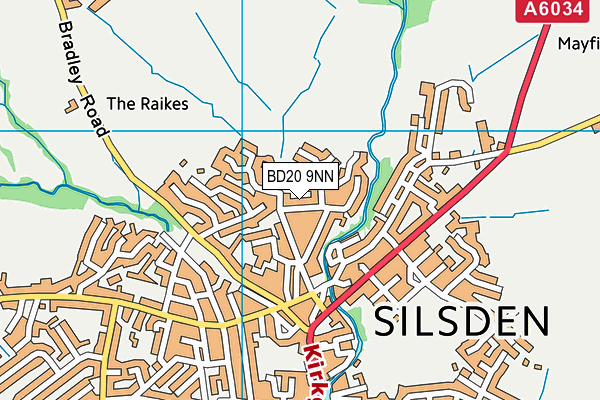 BD20 9NN map - OS VectorMap District (Ordnance Survey)