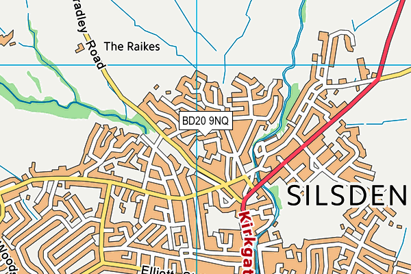 BD20 9NQ map - OS VectorMap District (Ordnance Survey)