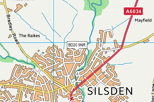 BD20 9NR map - OS VectorMap District (Ordnance Survey)