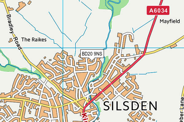 BD20 9NS map - OS VectorMap District (Ordnance Survey)