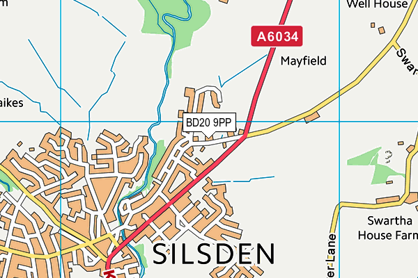 Map of PURA ILKLEY LTD at district scale