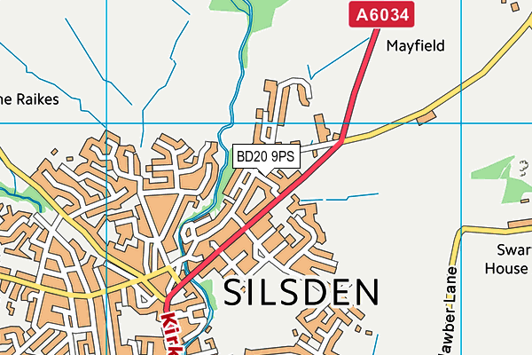 BD20 9PS map - OS VectorMap District (Ordnance Survey)