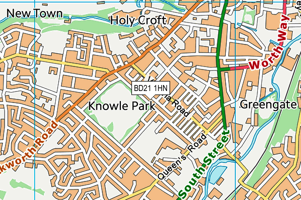 BD21 1HN map - OS VectorMap District (Ordnance Survey)