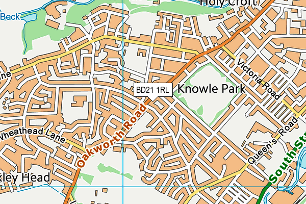 BD21 1RL map - OS VectorMap District (Ordnance Survey)