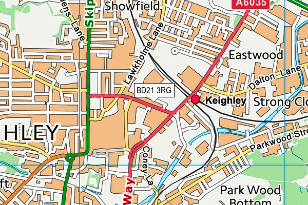 Map of KEIGHLEY POUND PLUS LTD at district scale