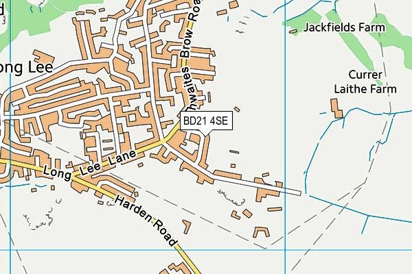 BD21 4SE map - OS VectorMap District (Ordnance Survey)