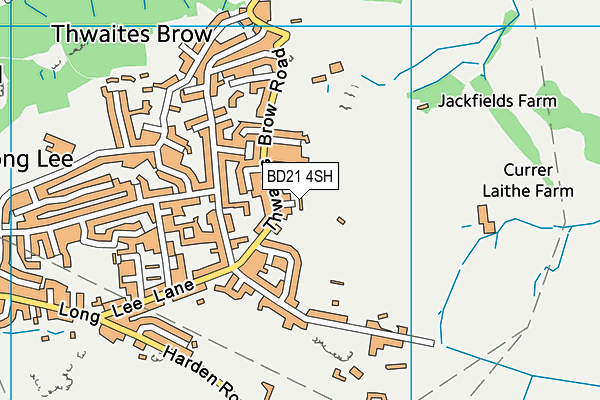 BD21 4SH map - OS VectorMap District (Ordnance Survey)