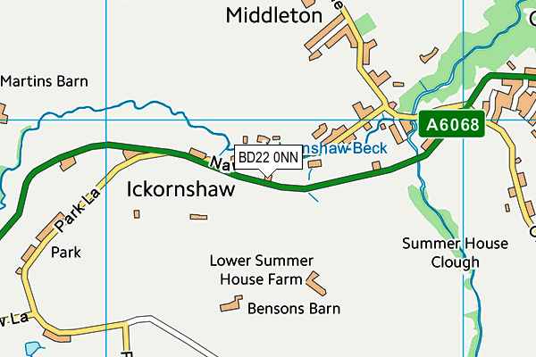 BD22 0NN map - OS VectorMap District (Ordnance Survey)