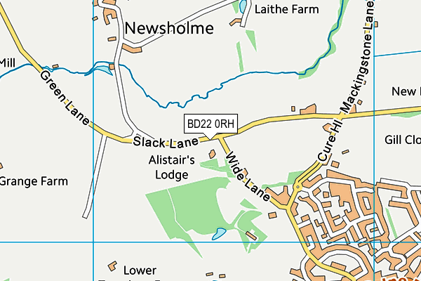 BD22 0RH map - OS VectorMap District (Ordnance Survey)