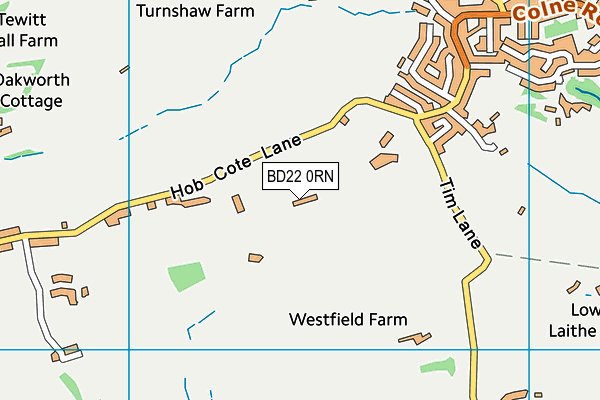 BD22 0RN map - OS VectorMap District (Ordnance Survey)