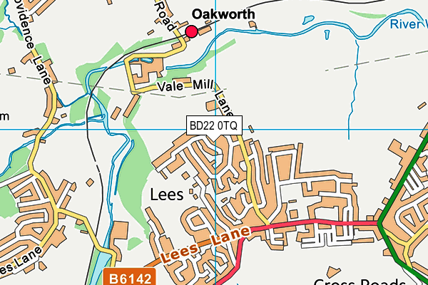 BD22 0TQ map - OS VectorMap District (Ordnance Survey)