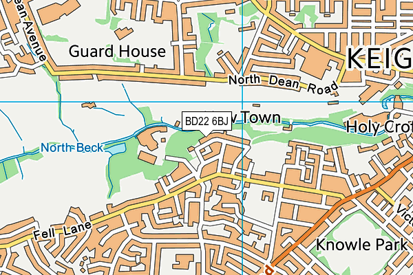 BD22 6BJ map - OS VectorMap District (Ordnance Survey)