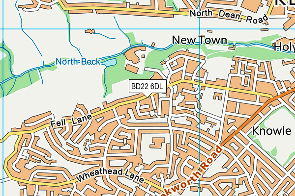 BD22 6DL map - OS VectorMap District (Ordnance Survey)