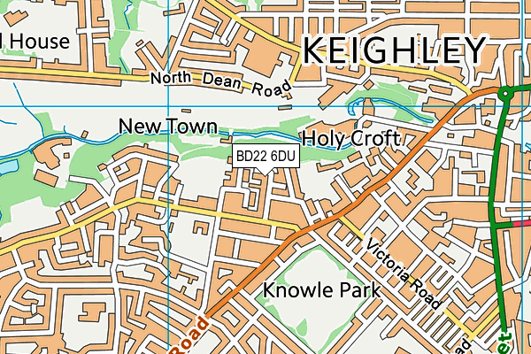 BD22 6DU map - OS VectorMap District (Ordnance Survey)