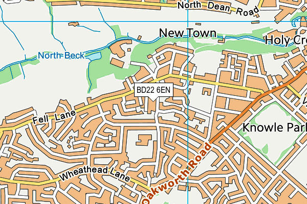 BD22 6EN map - OS VectorMap District (Ordnance Survey)