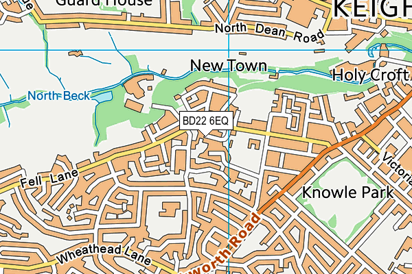 BD22 6EQ map - OS VectorMap District (Ordnance Survey)