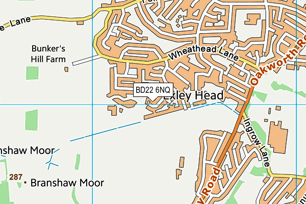 BD22 6NQ map - OS VectorMap District (Ordnance Survey)