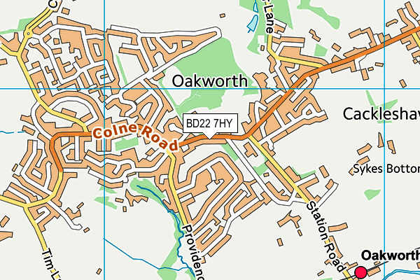 Map of OAKWORTH COMMUNITY INTEREST COMPANY at district scale
