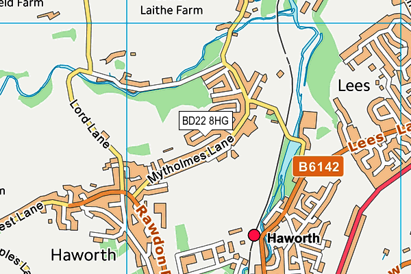 Map of PURE PILATES HARROGATE LIMITED at district scale