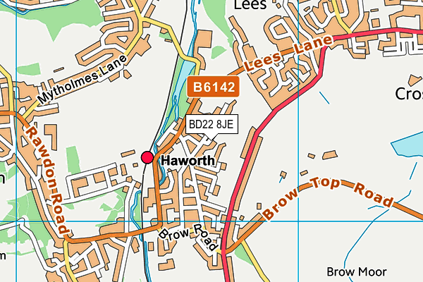 BD22 8JE map - OS VectorMap District (Ordnance Survey)