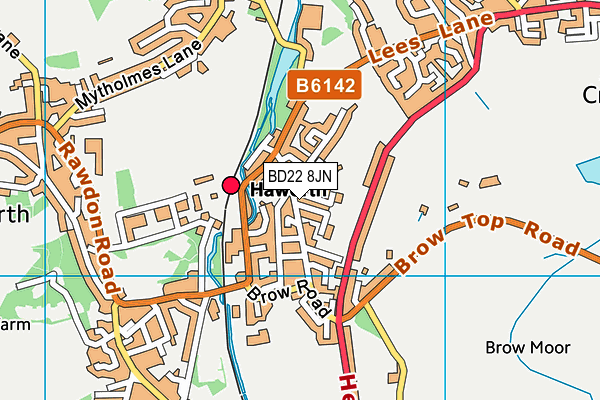 BD22 8JN map - OS VectorMap District (Ordnance Survey)