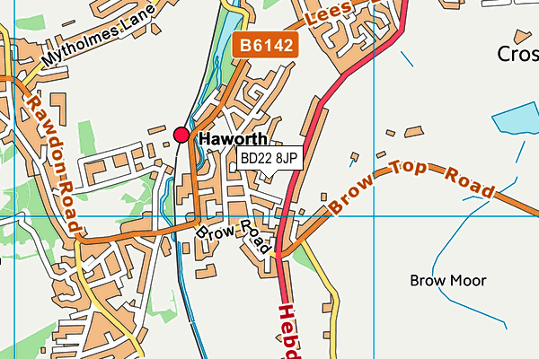 BD22 8JP map - OS VectorMap District (Ordnance Survey)