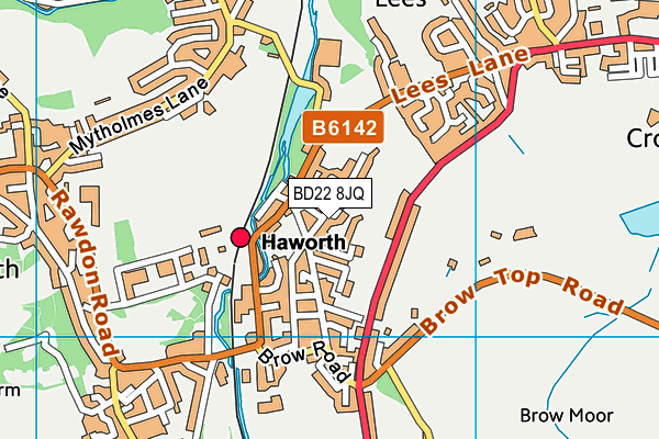 BD22 8JQ map - OS VectorMap District (Ordnance Survey)