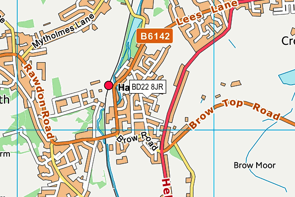 BD22 8JR map - OS VectorMap District (Ordnance Survey)