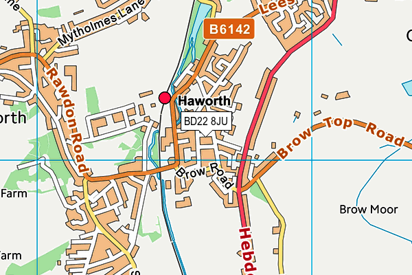 BD22 8JU map - OS VectorMap District (Ordnance Survey)