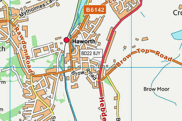 BD22 8JY map - OS VectorMap District (Ordnance Survey)