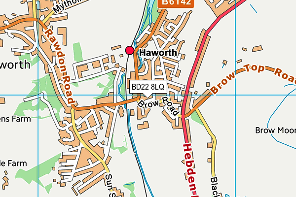 BD22 8LQ map - OS VectorMap District (Ordnance Survey)