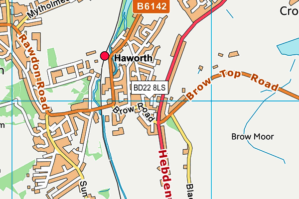 BD22 8LS map - OS VectorMap District (Ordnance Survey)