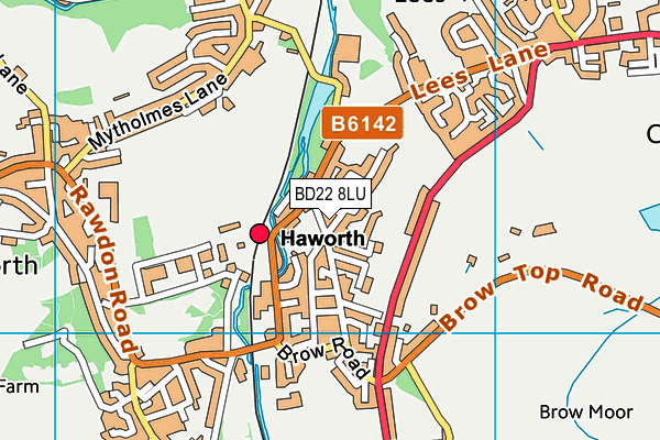 BD22 8LU map - OS VectorMap District (Ordnance Survey)