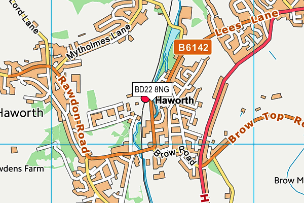 BD22 8NG map - OS VectorMap District (Ordnance Survey)