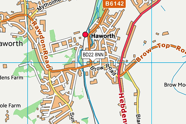 BD22 8NN map - OS VectorMap District (Ordnance Survey)