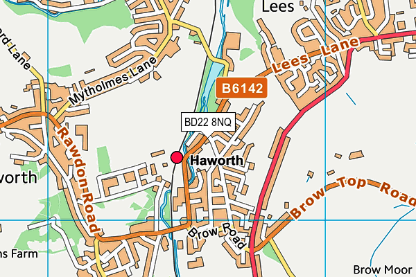 BD22 8NQ map - OS VectorMap District (Ordnance Survey)